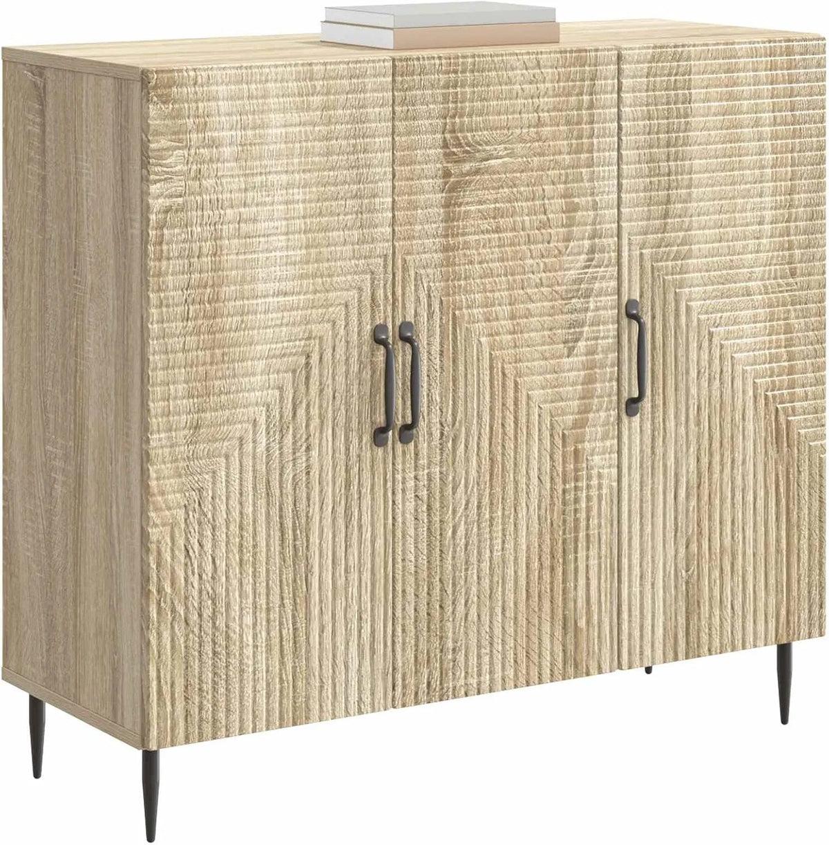 Kredens, 89 x 34,5 x 80 cm, materiał drewnopochodny, kolor dąb sonoma, do salonu
