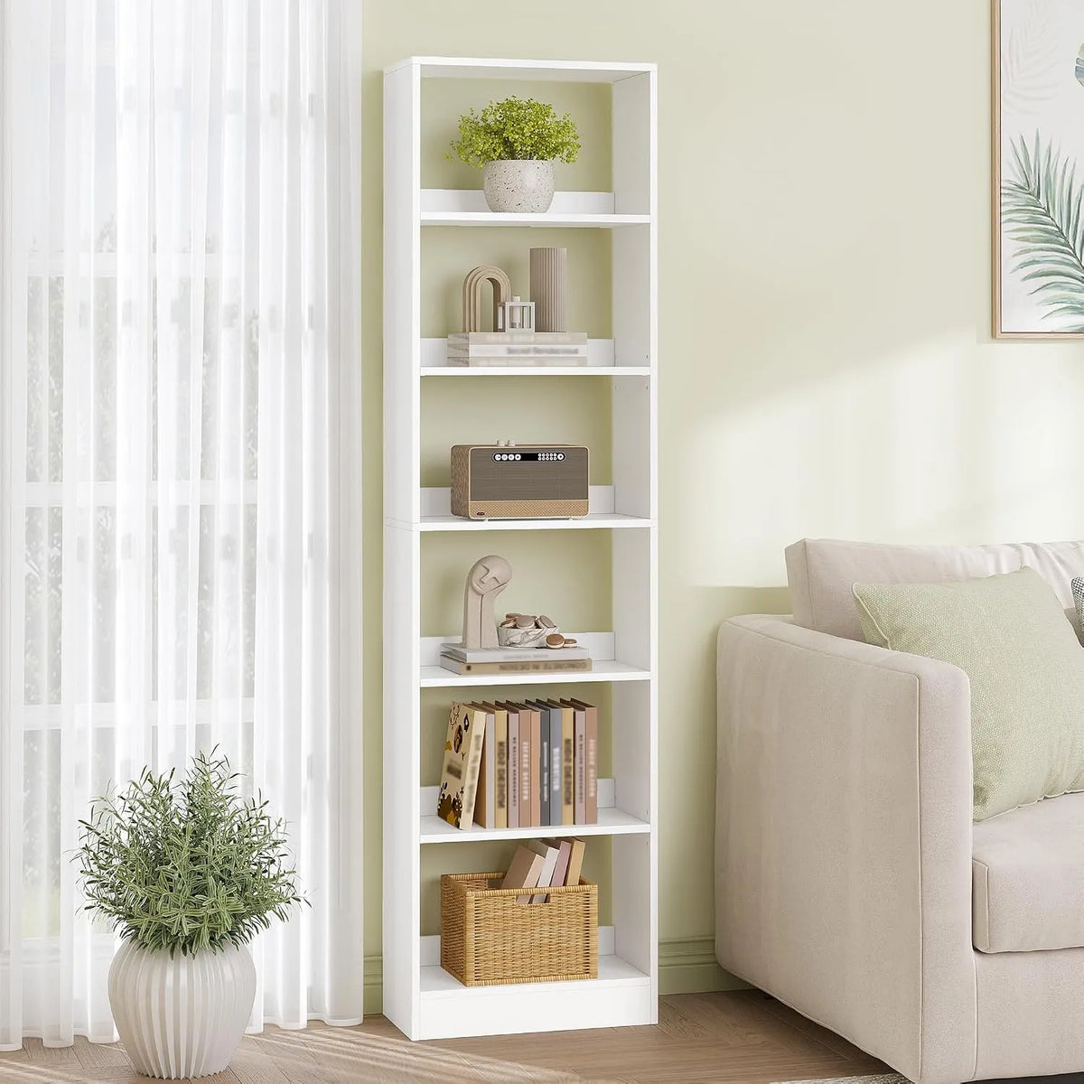 Regał na książki, BC59603X, biblioteczka do salonu i biura