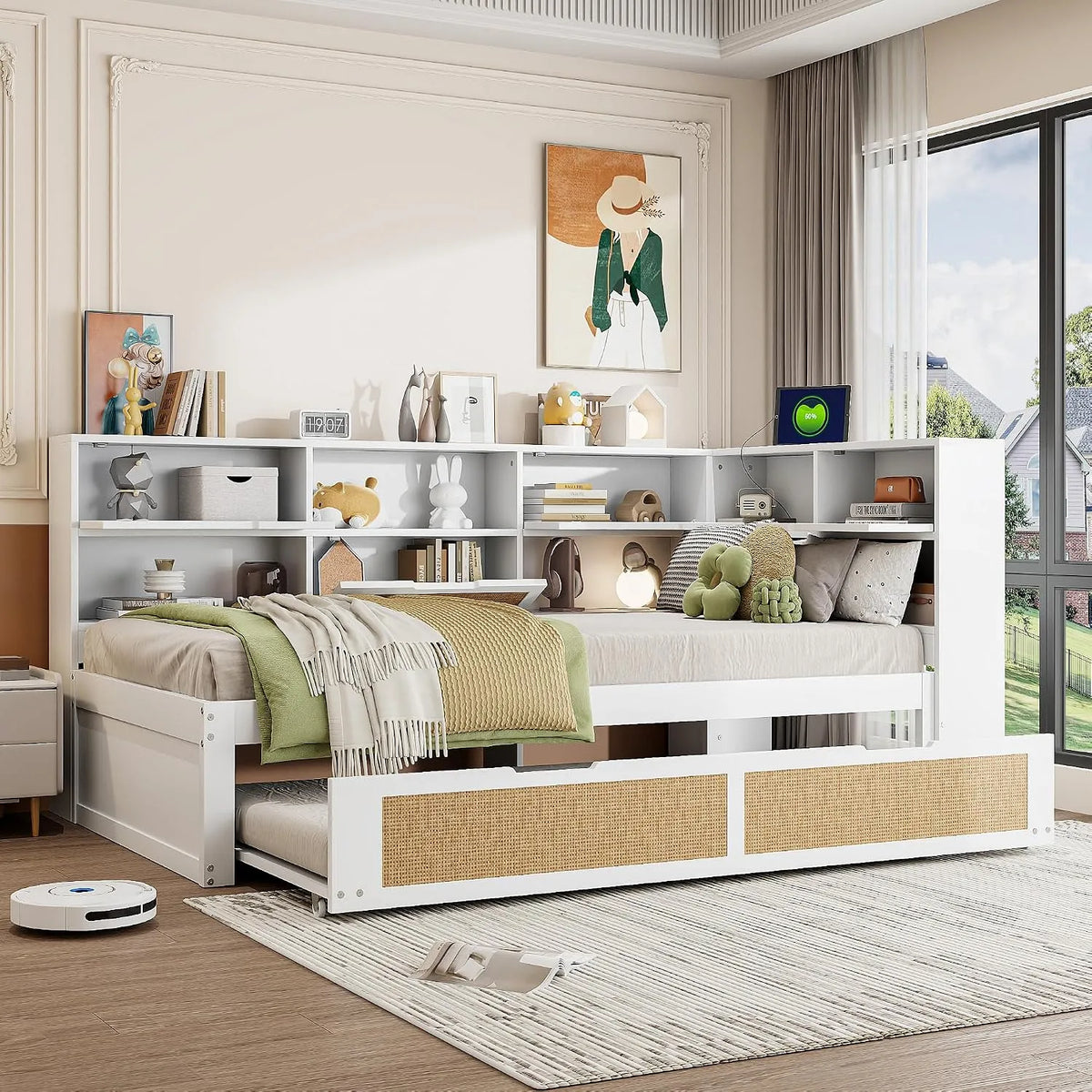 Łóżko, MDF, 90 x 200 cm, płyta MDF, do sypialni i do pokoju gościnnego