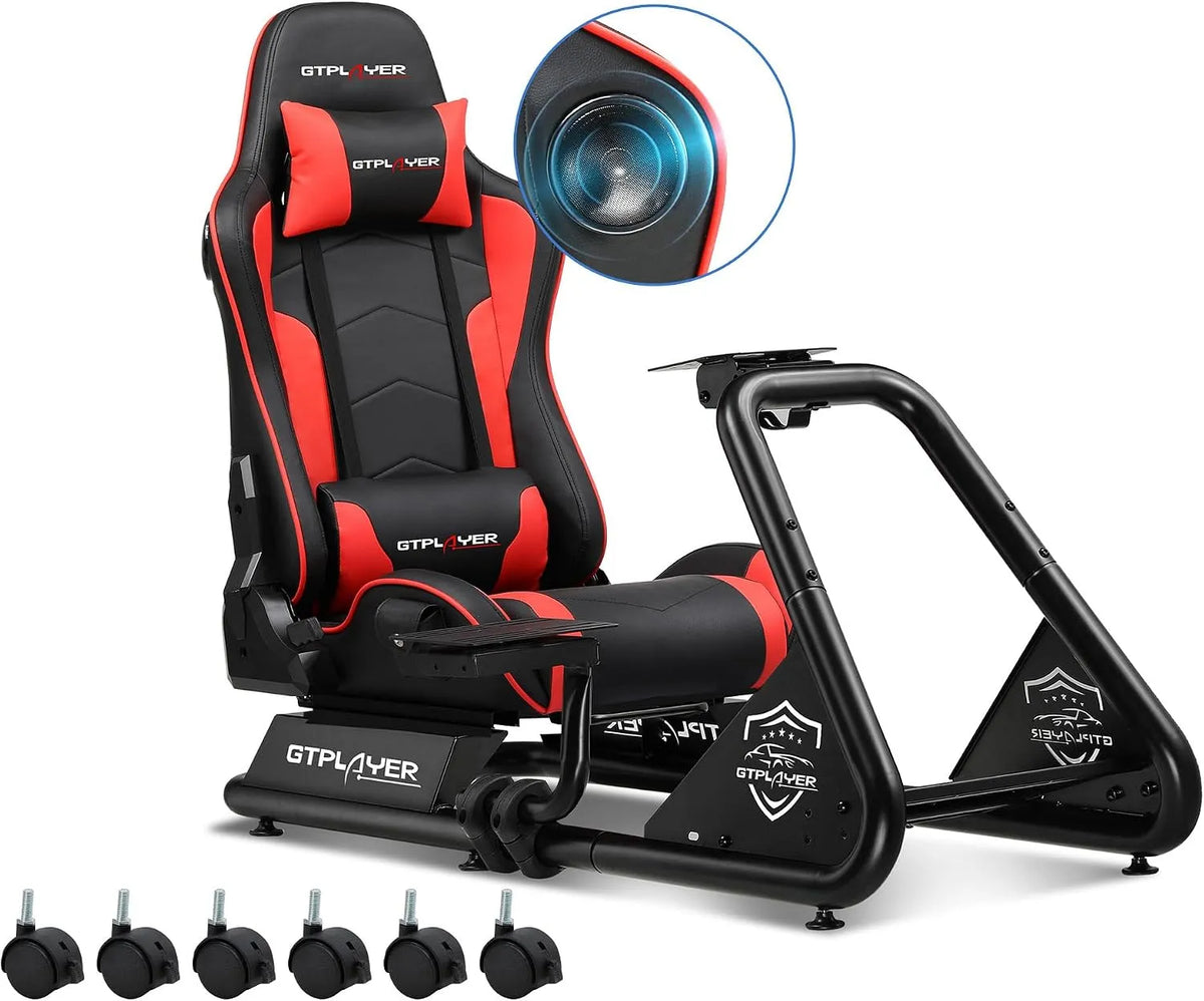Fotel, GTPLAYER, GTPLAYER kokpit Sim Racing, symulator jazdy