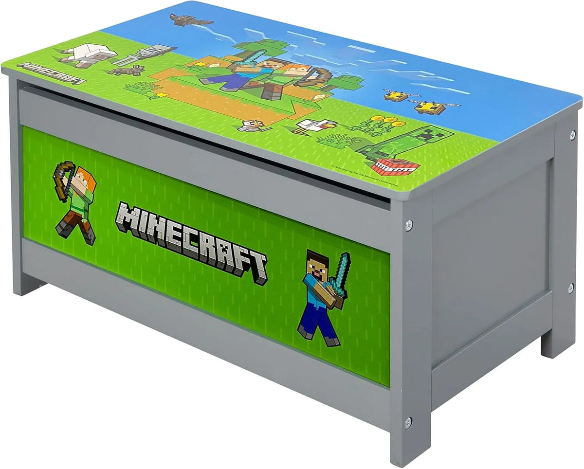 Ławka, phoenix group Minecraft, skrzynia z miejscem do przechowywania i klapą, ławka do siedzenia do salonu lub przedpokoju
