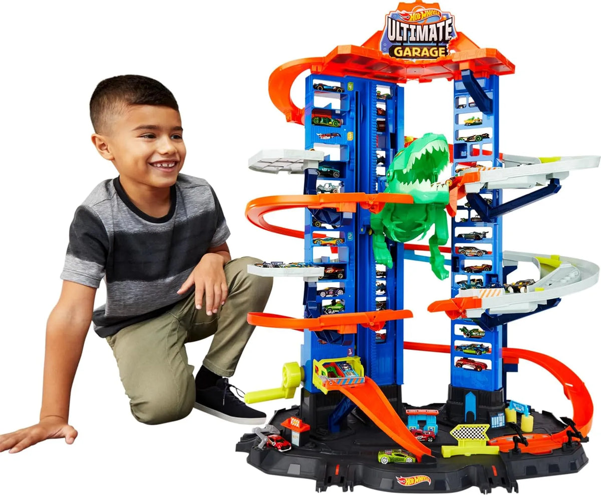 Hot Wheels Hw Ultimate Garage City Robo Beasts Zestaw, Wielokolorowy, Od 5 lat