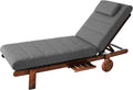 Materac, PillowPrim Meble ogrodowe, 204 x 60 cm, tapicerowane, do ogrodu i na balkon
