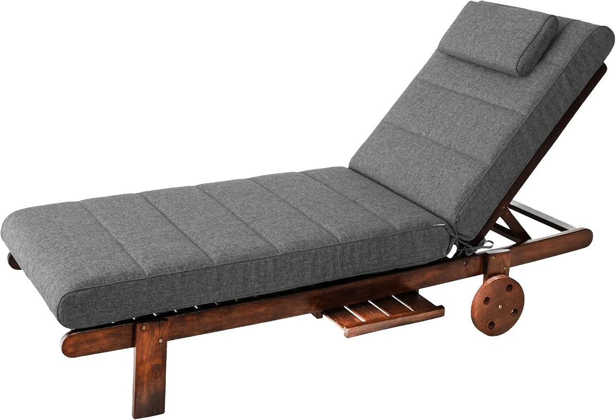 Materac, PillowPrim Meble ogrodowe, 204 x 60 cm, tapicerowane, do ogrodu i na balkon