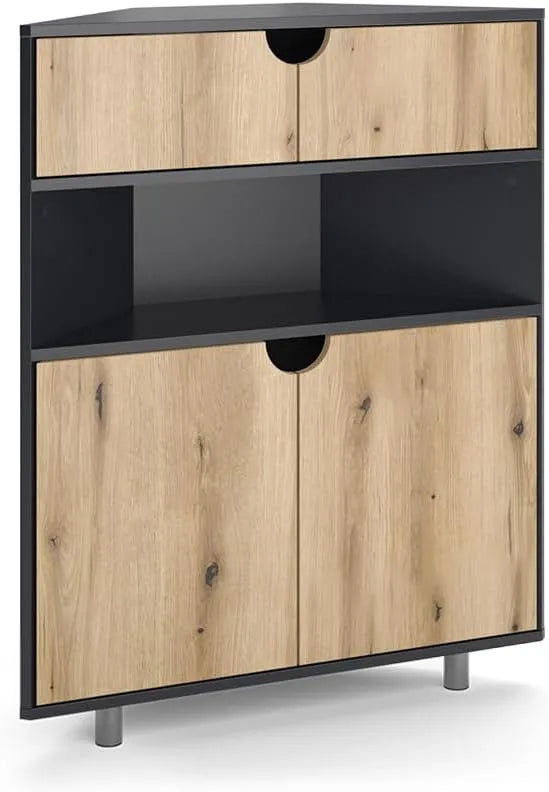 Kredens, Inaro, 79 x 96 cm, mebel do przechowywania w salonie i jadalni