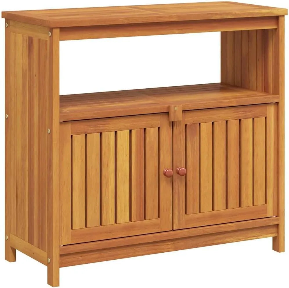 Stolik konsolowy, 80 x 35 x 75 cm, drewno, do ogrodu i na taras