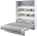 Łóżko, LENART Bed Concept Pionowe, 160 x 200 cm, składana konstrukcja, kolor biały
