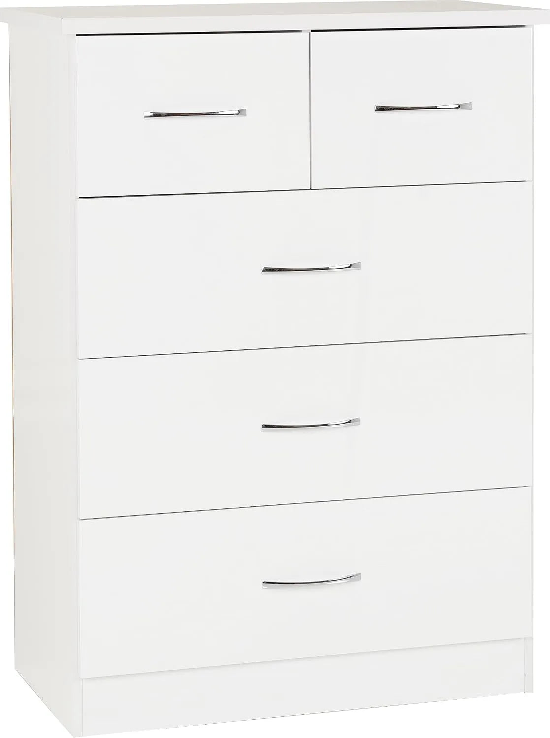Komoda, Seconique Nevada, 2 szuflady, kolor biały, mebel z szufladami do przechowywania