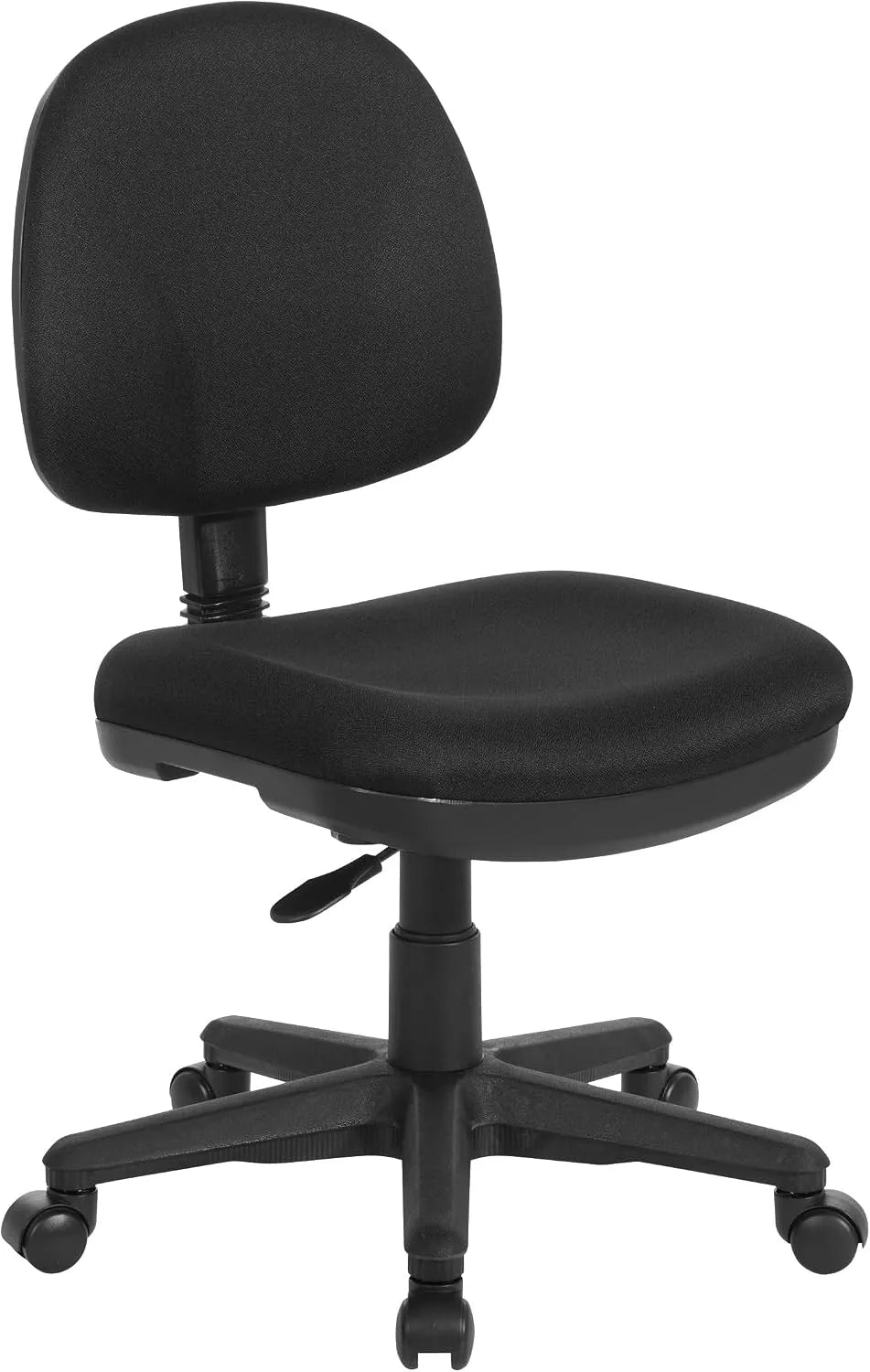 Office Star Rzeźbione grube wyściełane siedzisko i opa, z podłokietnikami, kolor czarny, do biura