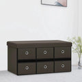 Ławka, MDF, 76 x 38 x 38 cm, 6 szuflad, składana konstrukcja, płyta MDF i pianka