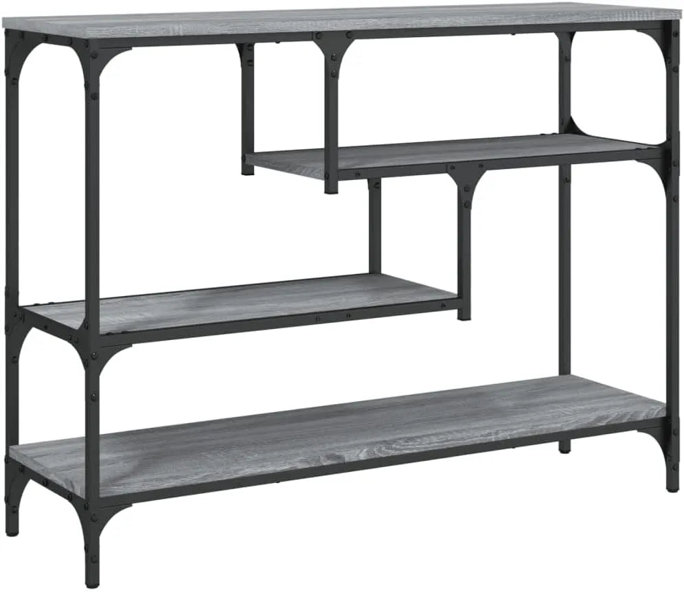 Stolik konsolowy, 100x30x75, 100x30x75 cm, kolor szary/dąb sonoma