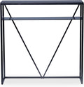 Stolik konsolowy, M2 Kollektion Saphira 2, 100 x 100 x 30, metal, kolor czarny