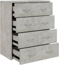 Komoda, 60 x 30,5 x 71 cm, 4 szuflady, beton, mebel z szufladami do przechowywania