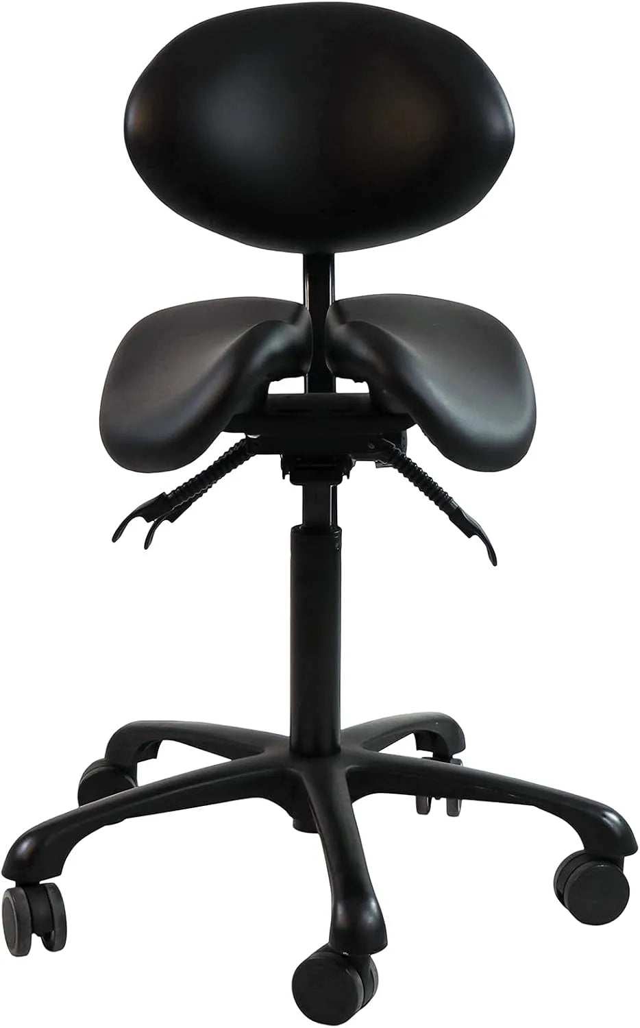 Master Massage Berkeley Ergonomiczny stołek podsiodłow, aluminium, dzielonym oparciem